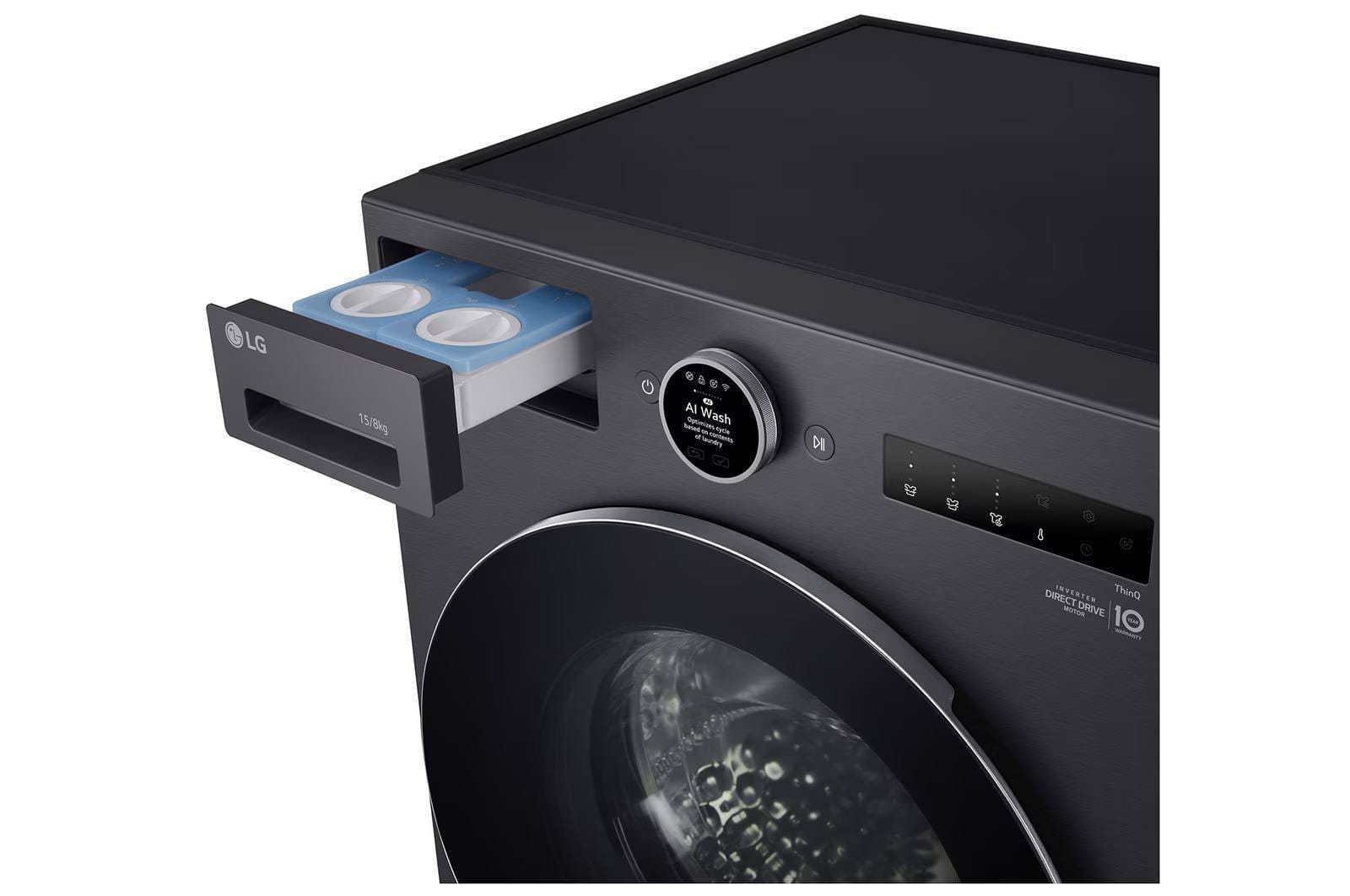 15/8kg Washer Dryer Front Load Washer Dryer with AI Direct Drive™ & TurboWash™ - Image 8