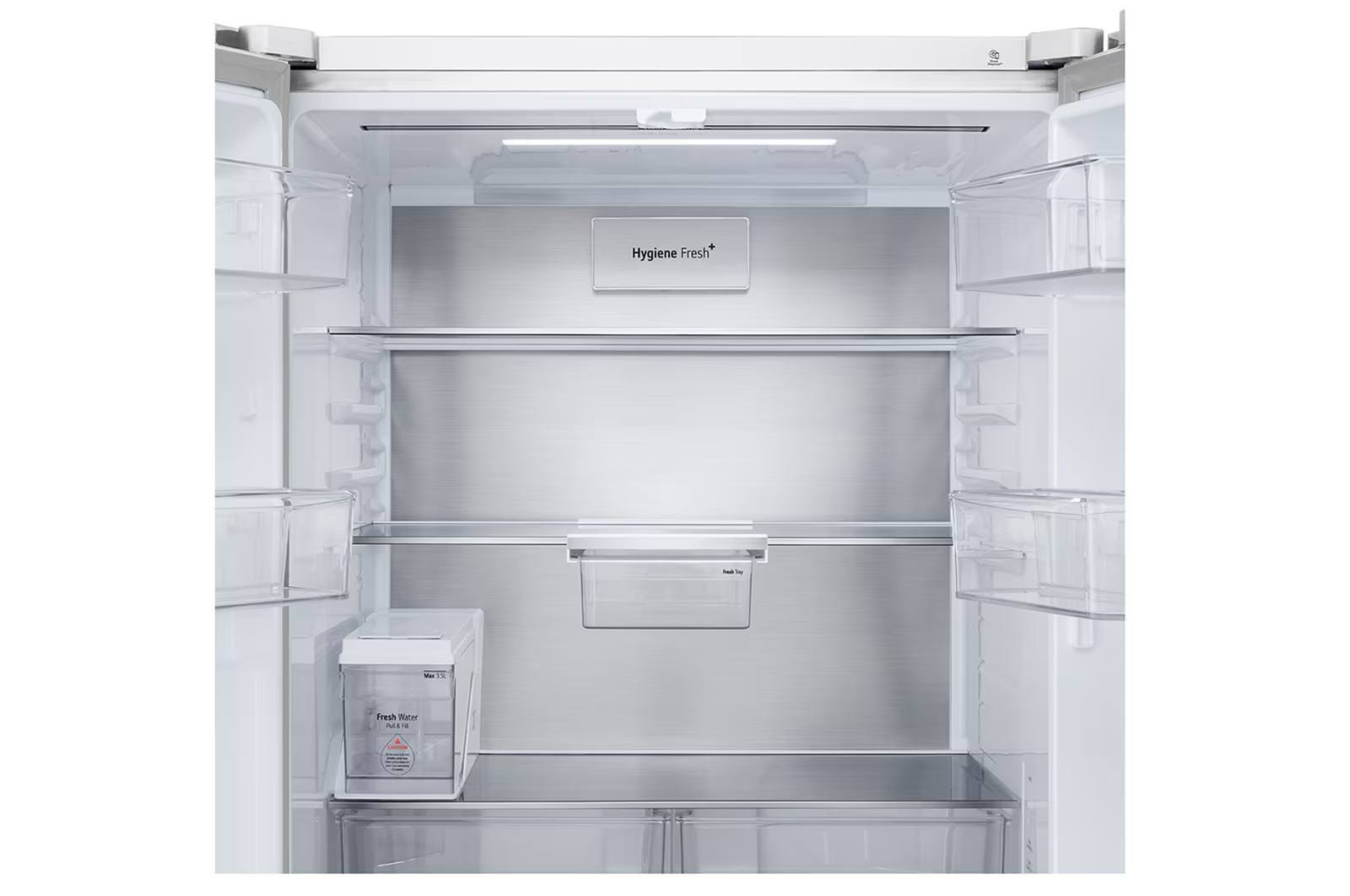 612L French Door Fridge – White Glass Finish - Image 9