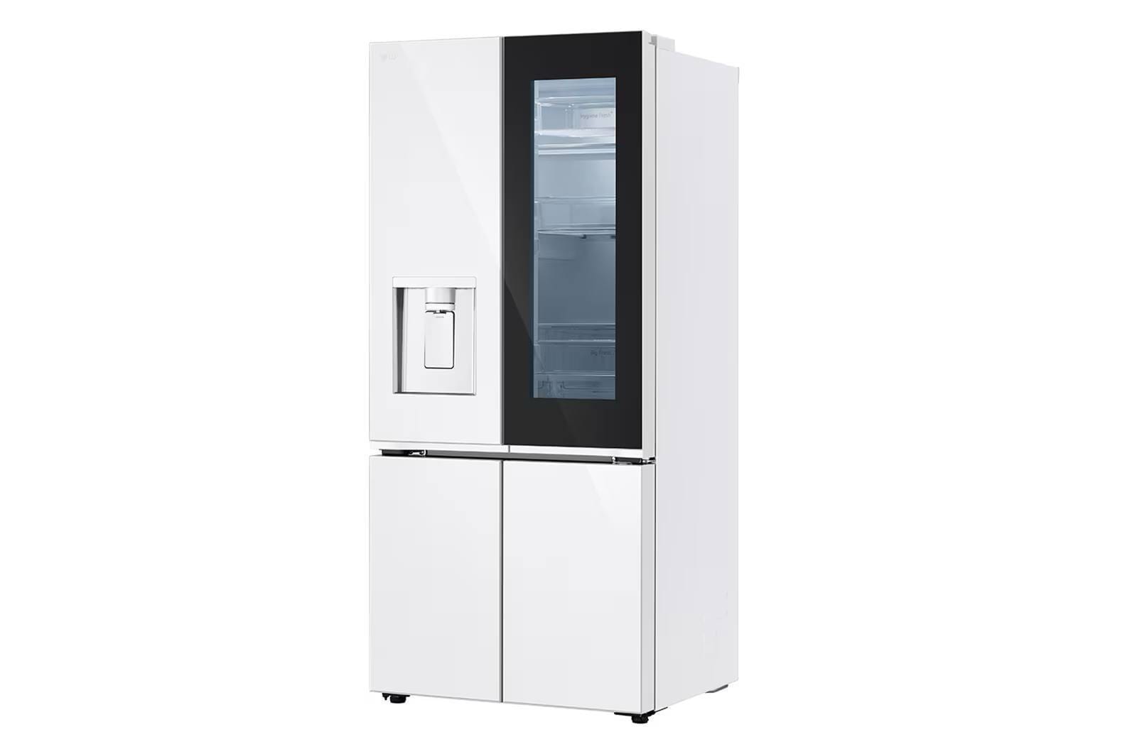 612L French Door Fridge – White Glass Finish - Image 4